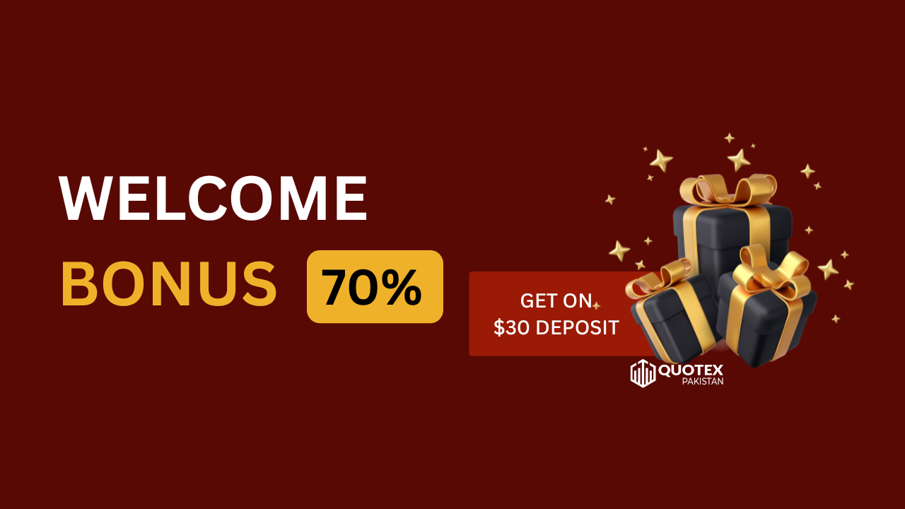 70% Deposit WELCOME Bonus Quotex Promo Code (WELCOME70)